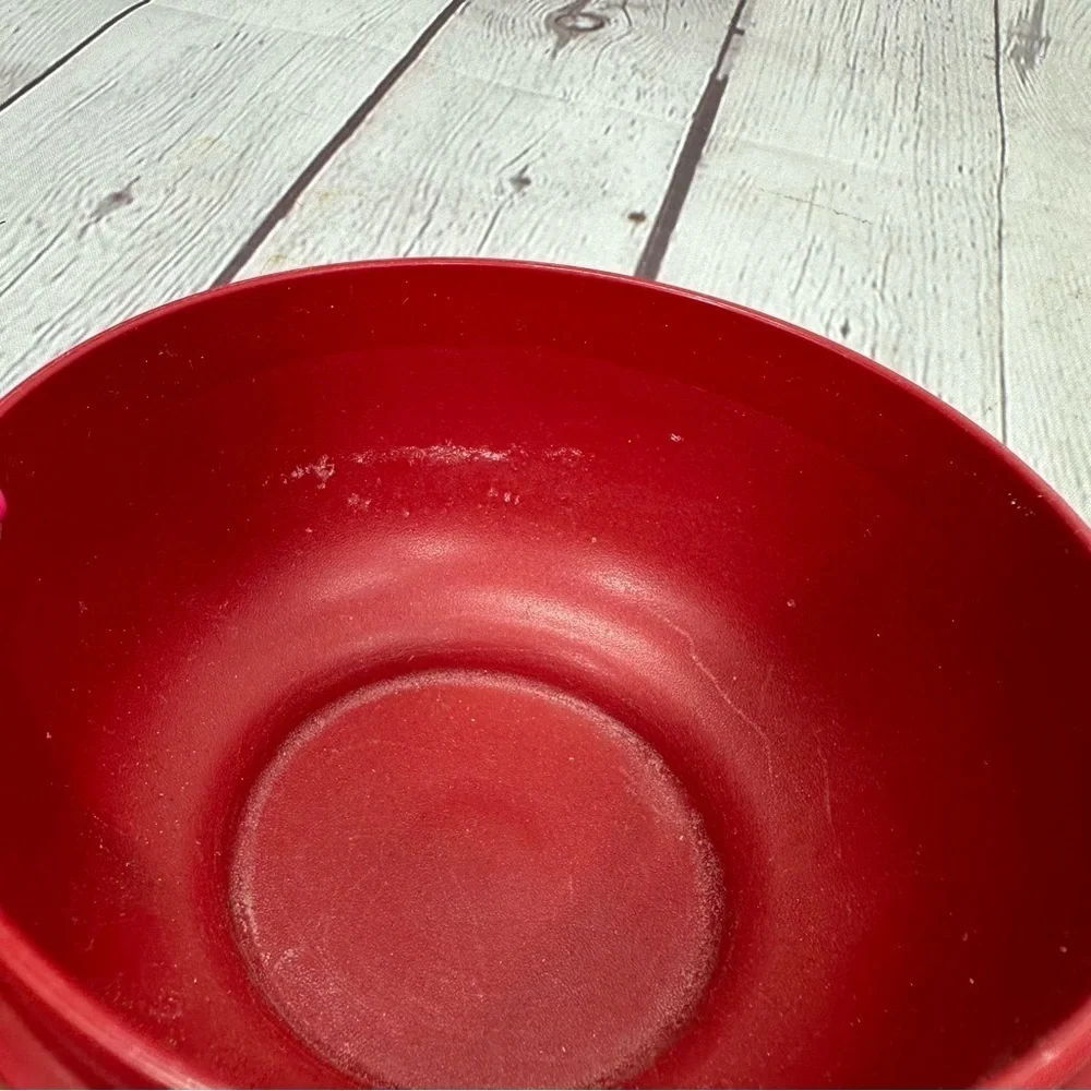 tupperware oriental bowl Red Plastic Bowl Set